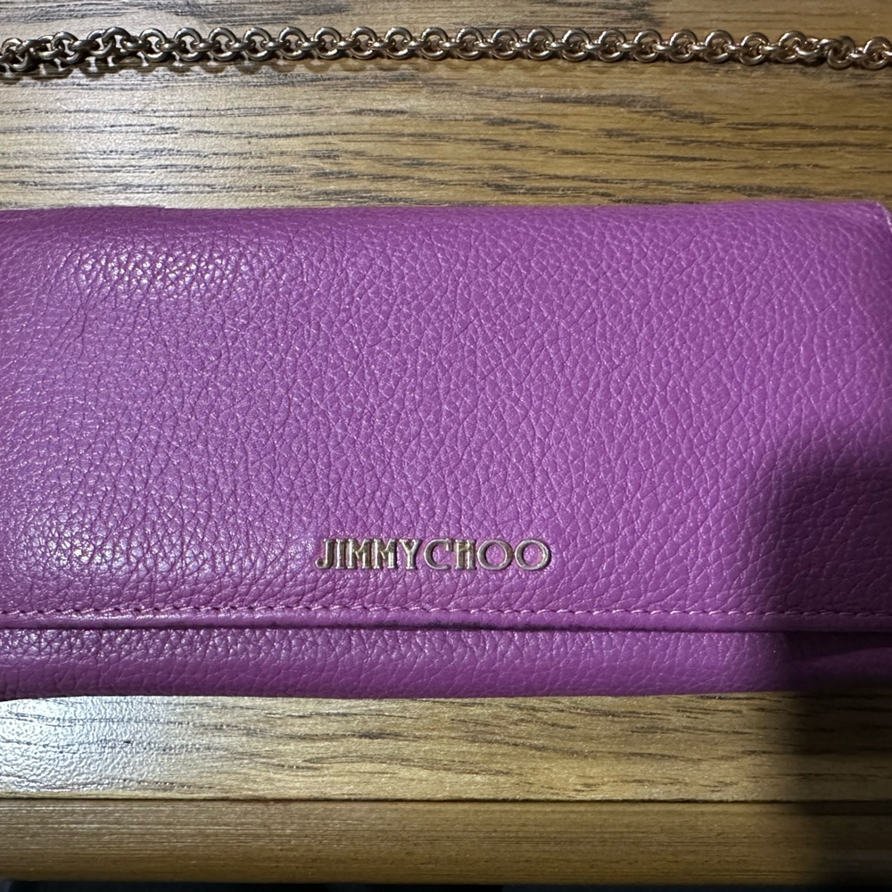 Jimmy Choo Pink/ Purple  Leather wallet